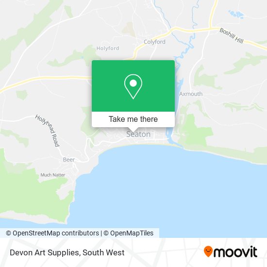 Devon Art Supplies map