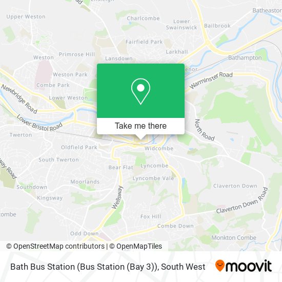 Bath Bus Station (Bus Station (Bay 3)) map