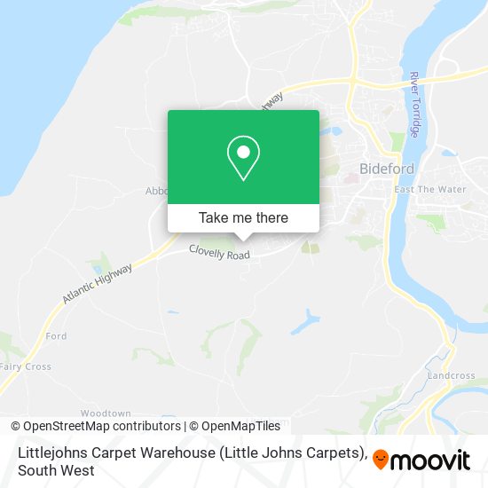 Littlejohns Carpet Warehouse (Little Johns Carpets) map