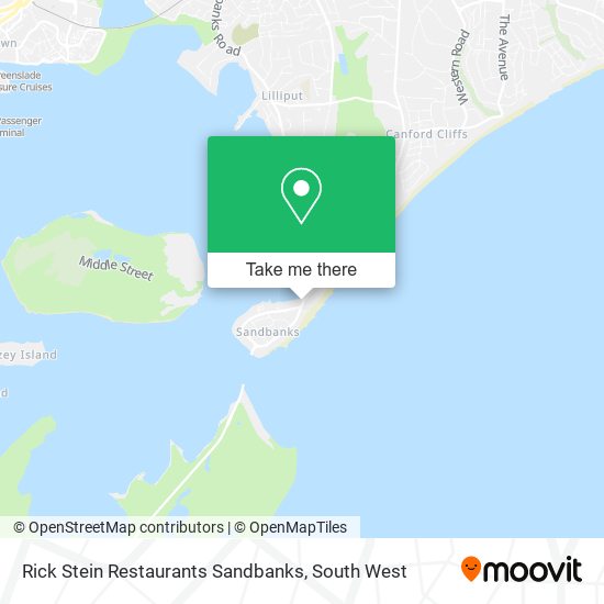 Rick Stein Restaurants Sandbanks map