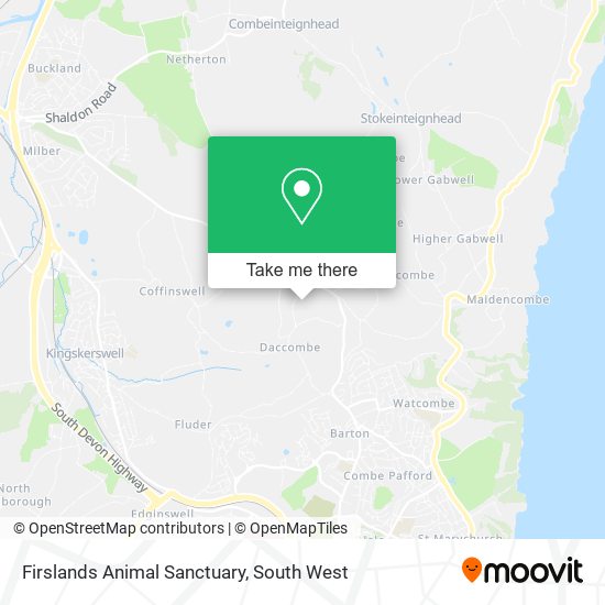 Firslands Animal Sanctuary map