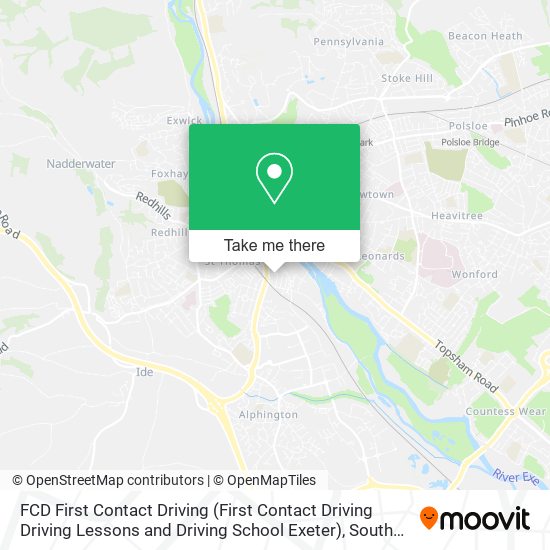 FCD First Contact Driving (First Contact Driving Driving Lessons and Driving School Exeter) map