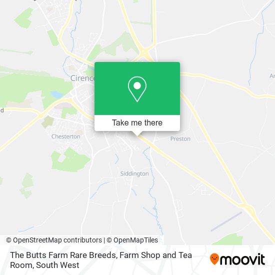 The Butts Farm Rare Breeds, Farm Shop and Tea Room map