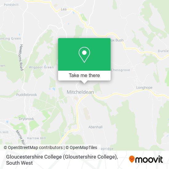 Gloucestershire College (Gloustershire College) map