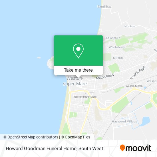Howard Goodman Funeral Home map