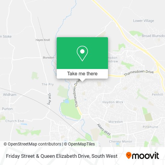 Friday Street & Queen Elizabeth Drive map