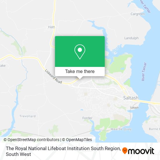 The Royal National Lifeboat Institution South Region map