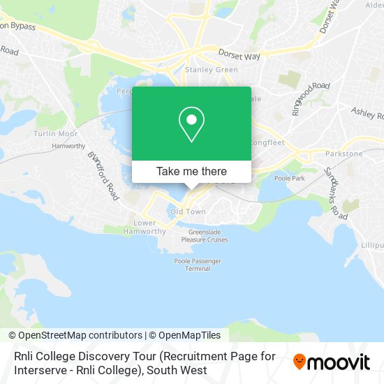 Rnli College Discovery Tour (Recruitment Page for Interserve - Rnli College) map