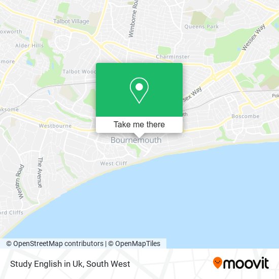 Study English in Uk map