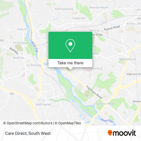Care Direct map