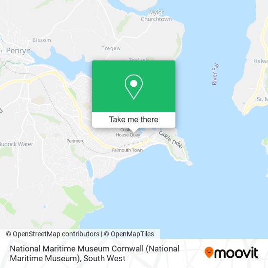 National Maritime Museum Cornwall map