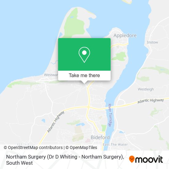Northam Surgery (Dr D Whiting - Northam Surgery) map