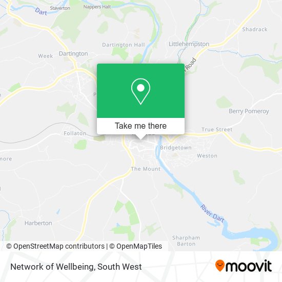 Network of Wellbeing map