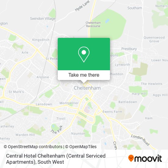 Central Hotel Cheltenham (Central Serviced Apartments) map