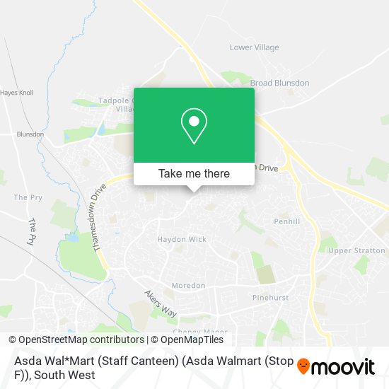 Asda Wal*Mart (Staff Canteen) (Asda Walmart (Stop F)) map