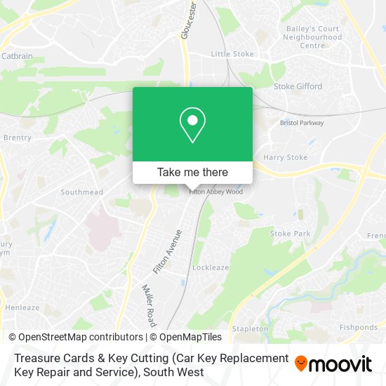 Treasure Cards & Key Cutting (Car Key Replacement Key Repair and Service) map