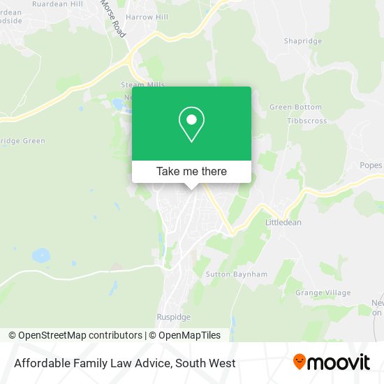 Affordable Family Law Advice map