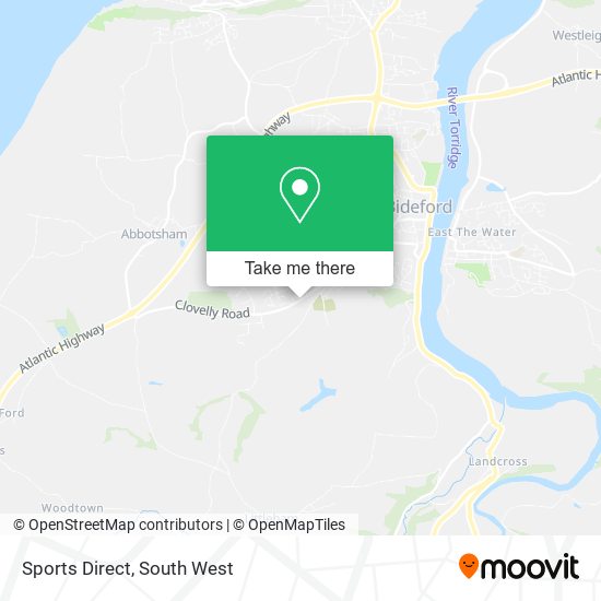 Sports Direct map