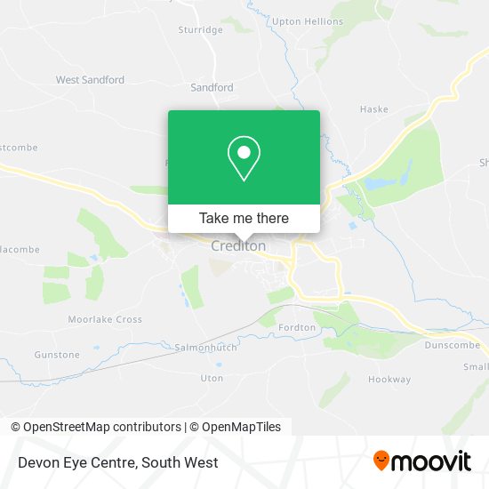 Devon Eye Centre map