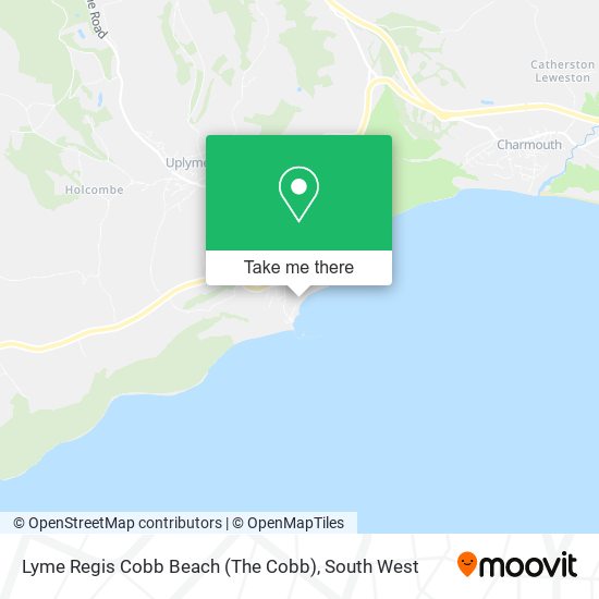 Lyme Regis Cobb Beach (The Cobb) map