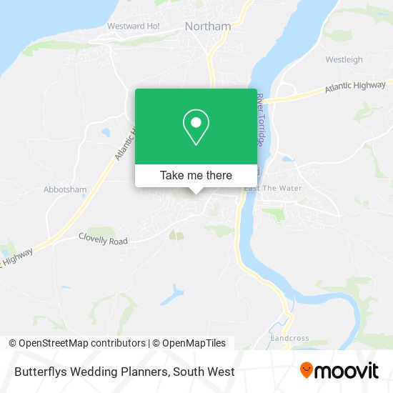 Butterflys Wedding Planners map