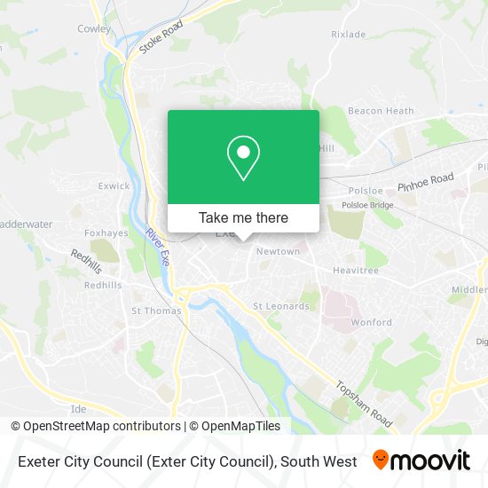 Exeter City Council (Exter City Council) map