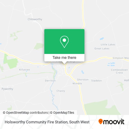 Holsworthy Community Fire Station map