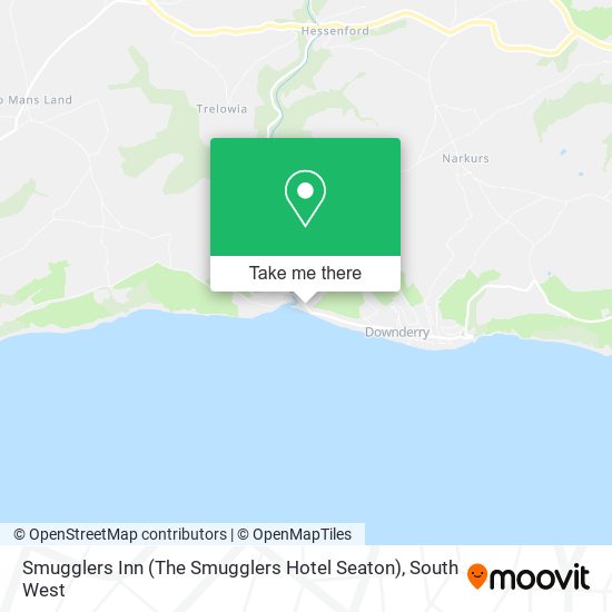 Smugglers Inn (The Smugglers Hotel Seaton) map