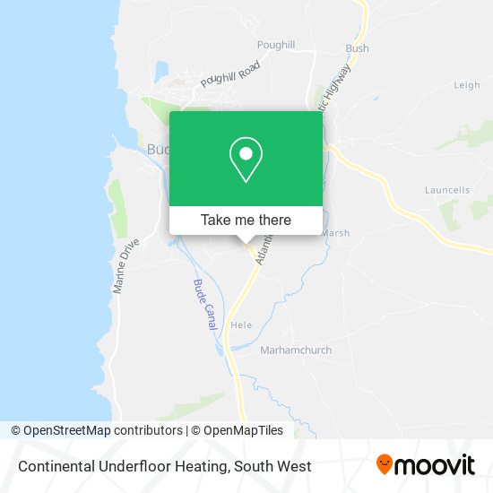 Continental Underfloor Heating map