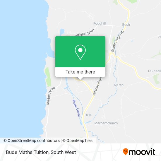 Bude Maths Tuition map
