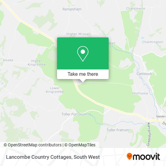 Lancombe Country Cottages map