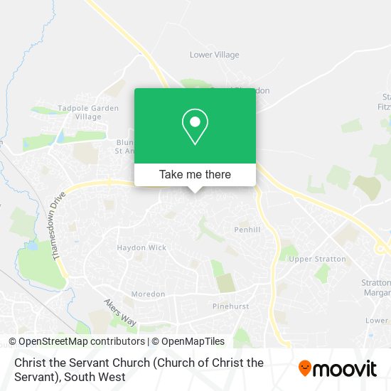 Christ the Servant Church map