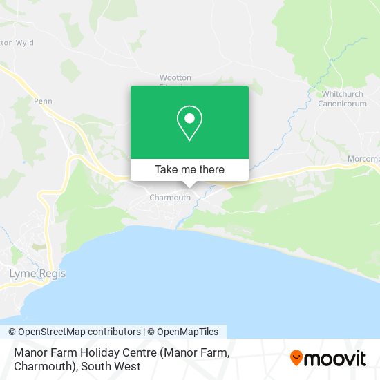 Manor Farm Holiday Centre (Manor Farm, Charmouth) map