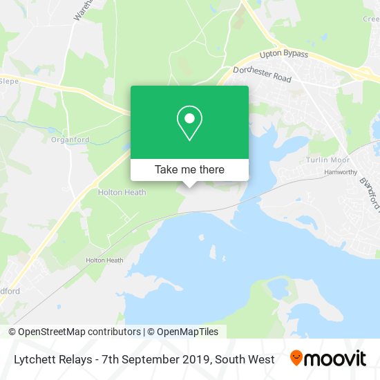 Lytchett Relays - 7th September 2019 map