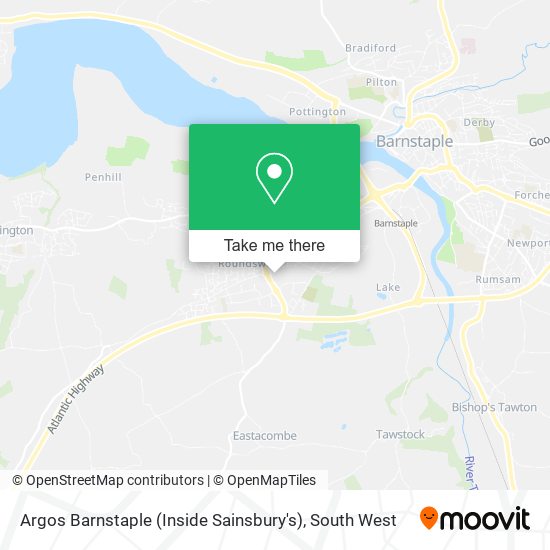 Argos Barnstaple (Inside Sainsbury's) map