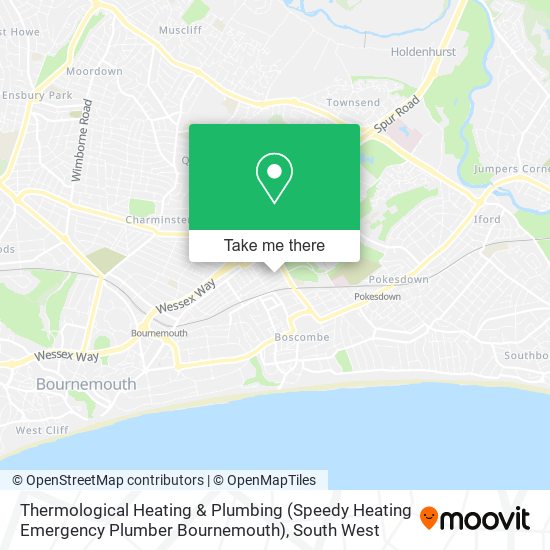 Thermological Heating & Plumbing (Speedy Heating Emergency Plumber Bournemouth) map