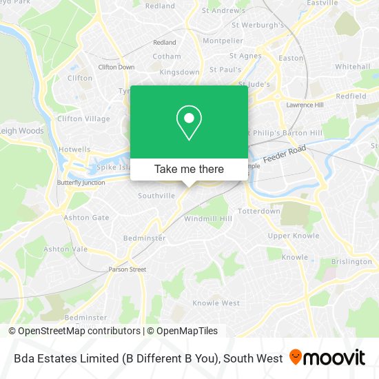 Bda Estates Limited (B Different B You) map