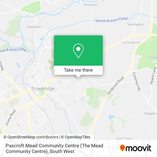 Paxcroft Mead Community Centre map