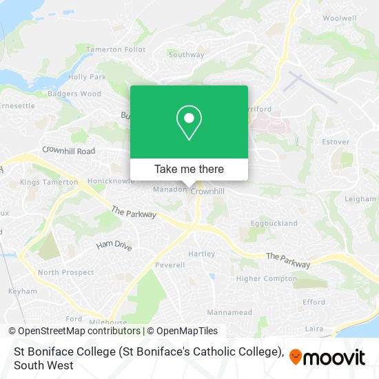 St Boniface College (St Boniface's Catholic College) map