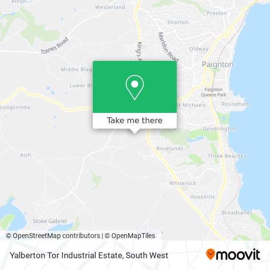 Yalberton Tor Industrial Estate map