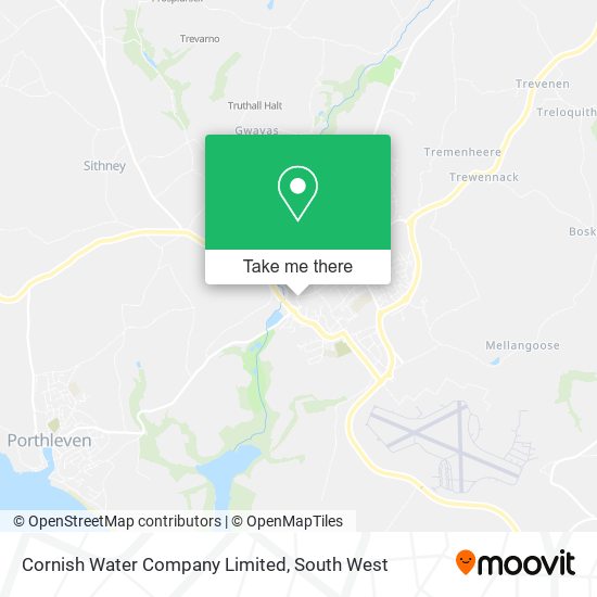 Cornish Water Company Limited map