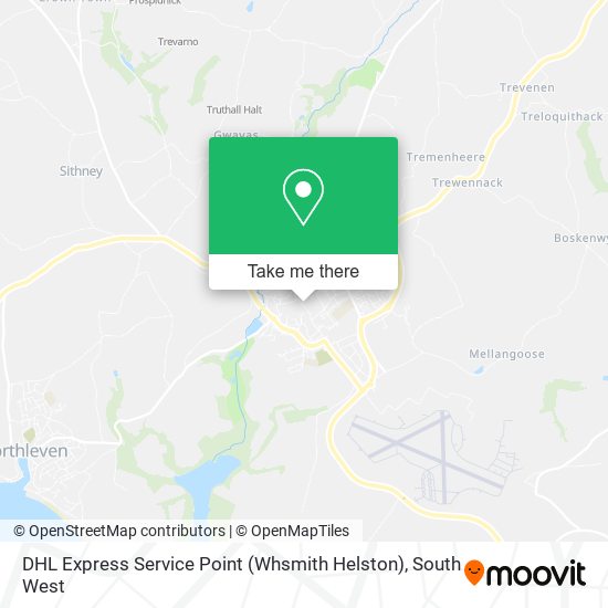 DHL Express Service Point (Whsmith Helston) map