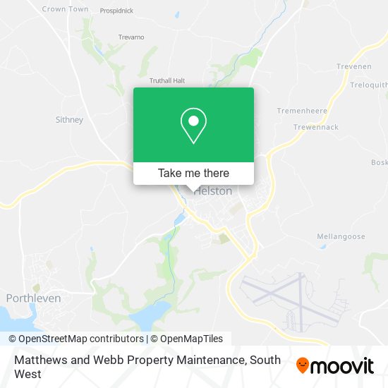 Matthews and Webb Property Maintenance map