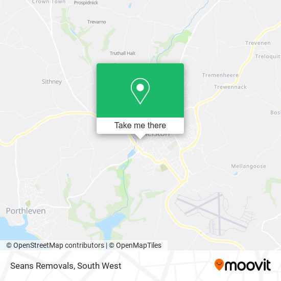 Seans Removals map