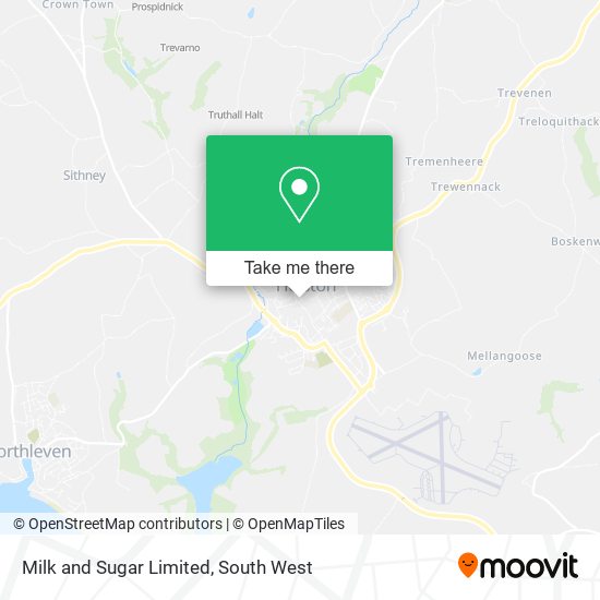 Milk and Sugar Limited map