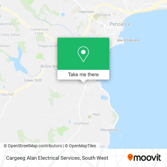 Cargeeg Alan Electrical Services map