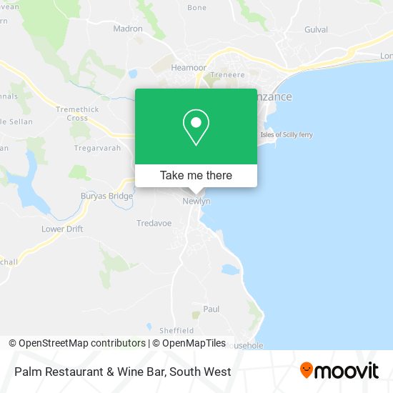 Palm Restaurant & Wine Bar map