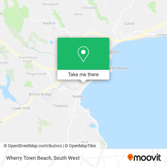 Wherry Town Beach map