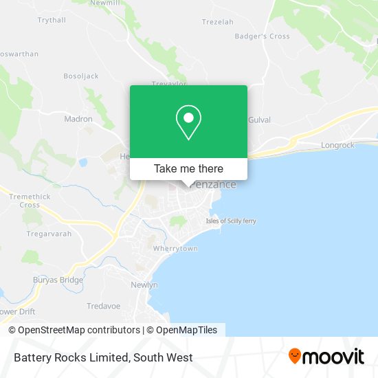 Battery Rocks Limited map