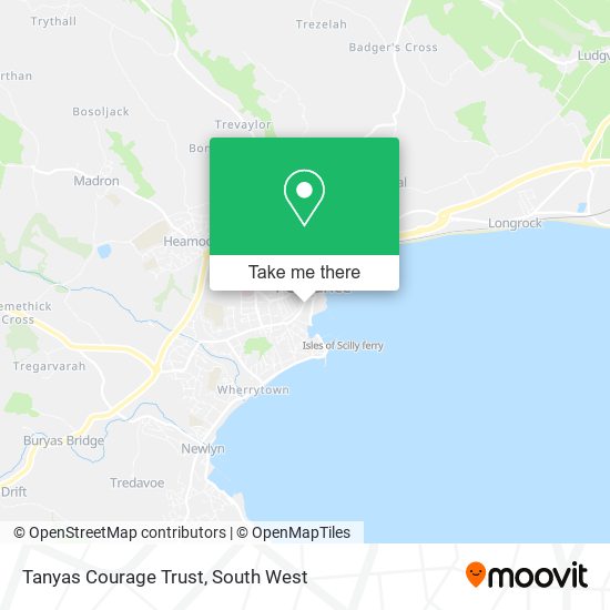 Tanyas Courage Trust map